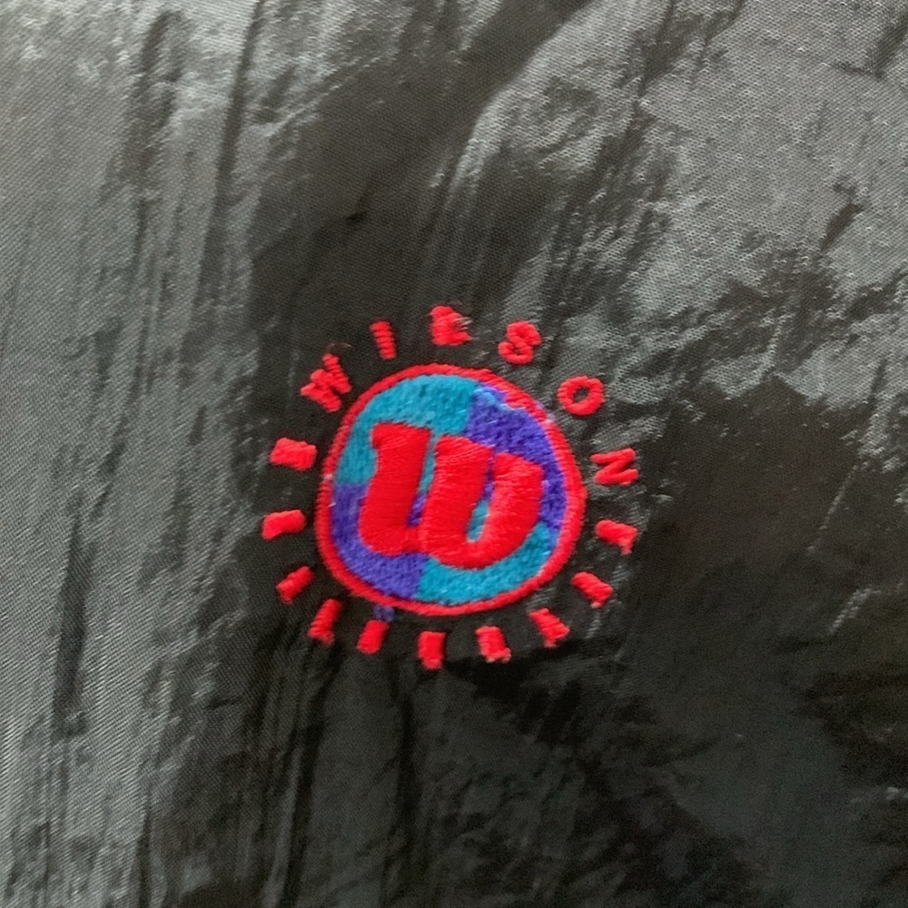 Wilson vintage sz L nylon track windbreaker jacket - Picture 2 of 7